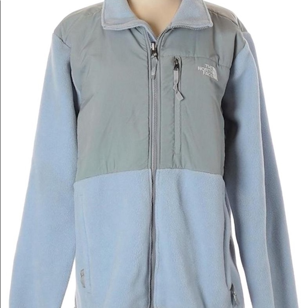 North face Denali women’s small blue gray